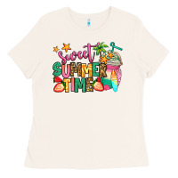 Bone sweet summer time iced coffee Ladies Tee - Jasminsmagicworld