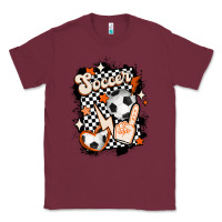 Burgundy vintage soccer Classic Tee - MaliasSmallBusiness