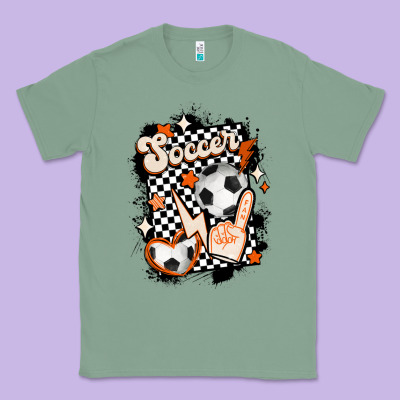 Vintage Soccer Classic Tee Designed By Maliassmallbusiness