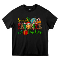Black santa's favorite teacher Heavy Core Tee - AdoDesignShop