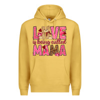Antique Gold Love is being called Mama Valentine's Day Premium Hoodie - HowdyJamesFarm