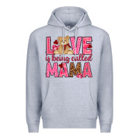Heather Grey Love is being called Mama Valentine's Day Premium Hoodie - HowdyJamesFarm