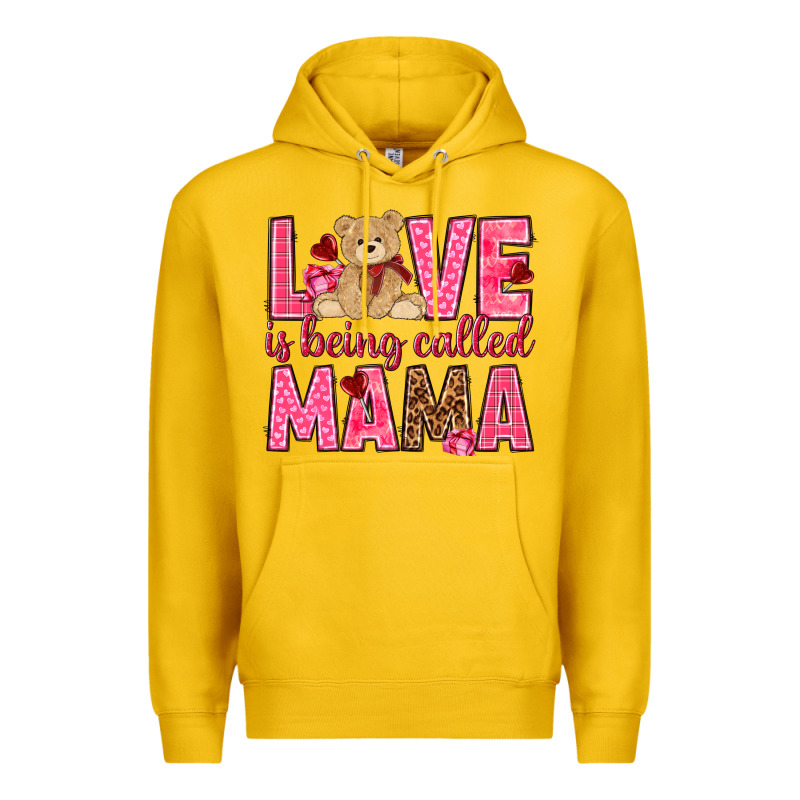 Love Is Being Called Mama Valentine's Day Premium Hoodie by HowdyJamesFarm | Teevron