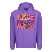 Purple Love is being called Mama Valentine's Day Premium Hoodie - HowdyJamesFarm