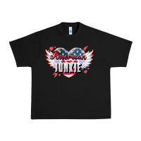 Black American junkie Urban Heavy Tee - NancyCooperArtShop