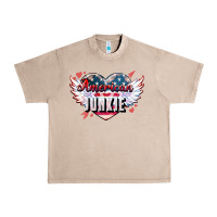 French Oak American junkie Urban Heavy Tee - NancyCooperArtShop