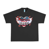 Pigment Black American junkie Urban Heavy Tee - NancyCooperArtShop