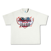 Pistachio American junkie Urban Heavy Tee - NancyCooperArtShop