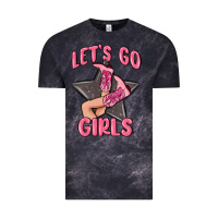 Cloud Black lets go girls cowgirl boots star Vintage Tee - MaliasSmallBusiness