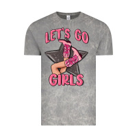 Cloud Rock lets go girls cowgirl boots star Vintage Tee - MaliasSmallBusiness