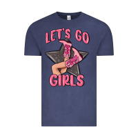 Vintage Denim lets go girls cowgirl boots star Vintage Tee - MaliasSmallBusiness