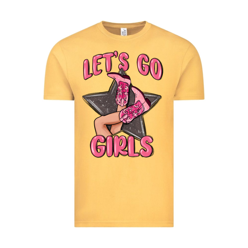 Lets Go Girls Cowgirl Boots Star Vintage Tee by MaliasSmallBusiness | Teevron