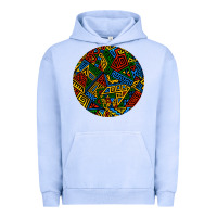 Pigment Grape Ice african fabric pattern round earrings 3 Urban Hoodie - BundleAndBundleShop