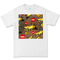 White asphalt paver seamless pattern Premium Tee - BundleAndBundleShop