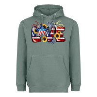 Sage Love 4th of july Heavyweight Hoodie - CowGirlArtShop