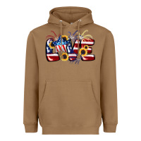 Love 4th Of July Heavyweight Hoodie | Teevron