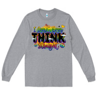 Heather Grey pride and identity expression Long Sleeve Tee - LillyAllenDesigns