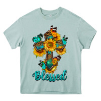 Arona cross with butterfly blessed Heavy Core Tee - BundleAndBundleShop