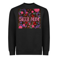 Black cheer mom party Heavyweight Sweatshirt - LillyAllenDesigns