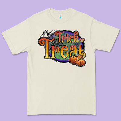 Trick Or Treat Black Premium Tee Designed By Jahusdesignshop