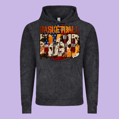 Basketball Dad Vintage Hoodie Designed By Jasminsmagicworld