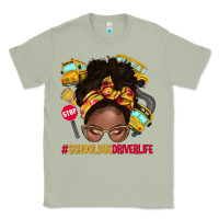 Matcha school bus driver life afro messy bun Classic Tee - NancyCooperArtShop