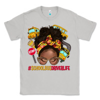 Moon Dust school bus driver life afro messy bun Classic Tee - NancyCooperArtShop