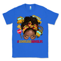 True Royal school bus driver life afro messy bun Classic Tee - NancyCooperArtShop