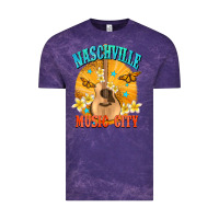 Cloud Purple naschville music city Vintage Tee - NancyCooperArtShop