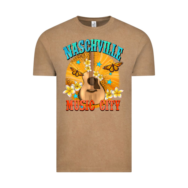 Naschville Music City Vintage Tee by NancyCooperArtShop | Teevron