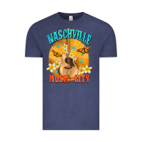 Vintage Denim naschville music city Vintage Tee - NancyCooperArtShop