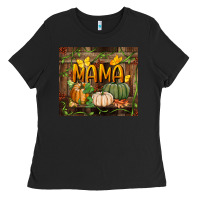 Black mama pumpkin tumbler Ladies Tee - BundleAndBundleShop