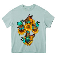Arona cross with butterfly Heavy Core Tee - BundleAndBundleShop