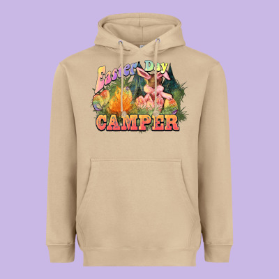 Easter Day Camper Heavyweight Hoodie Designed By Howdyjamesfarm