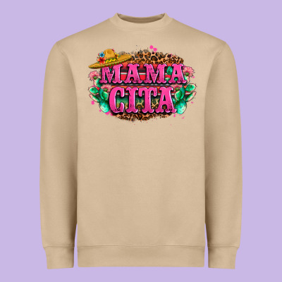 Vibrant Fiesta Typography Heavyweight Sweatshirt Designed By Lillyallendesigns