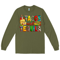 Army Green tacos and tequila Long Sleeve Tee - RanaPortraitStore