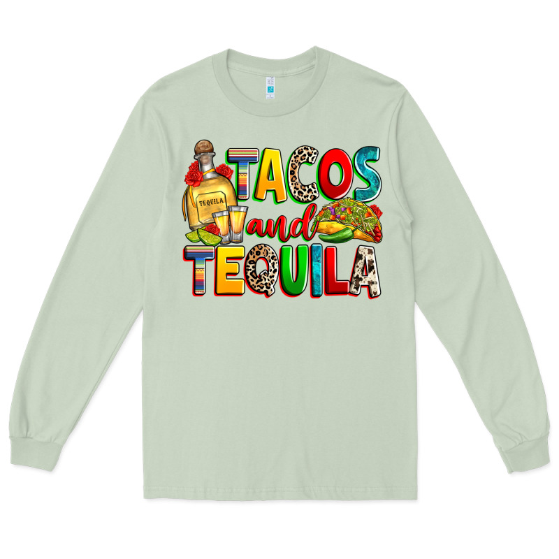 Tacos And Tequila Long Sleeve Tee by RanaPortraitStore | Teevron