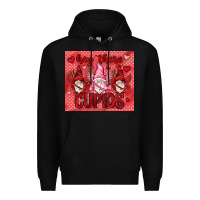 Black Hey there Cupids with gnomies tumbler Premium Hoodie - HowdyJamesFarm