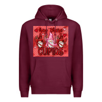 Burgundy Hey there Cupids with gnomies tumbler Premium Hoodie - HowdyJamesFarm
