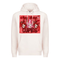 Pale Pink Hey there Cupids with gnomies tumbler Premium Hoodie - HowdyJamesFarm