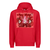 Red Hey there Cupids with gnomies tumbler Premium Hoodie - HowdyJamesFarm
