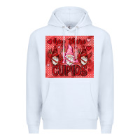 White Hey there Cupids with gnomies tumbler Premium Hoodie - HowdyJamesFarm