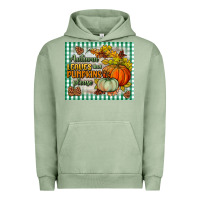 Pigment Oil Green autumn leaves and pumpkins please mouse pad Urban Hoodie - BundleAndBundleShop