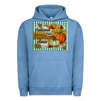 Pigment Pebble Blue autumn leaves and pumpkins please mouse pad Urban Hoodie - BundleAndBundleShop