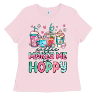 Easter Coffee Makes Me So Hoppy Ladies Tee | Teevron