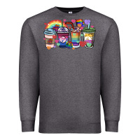 Charcoal Heather lgbtq coffee cups Premium Sweatshirt - HowdyJamesFarm