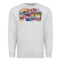 Dove Grey lgbtq coffee cups Premium Sweatshirt - HowdyJamesFarm