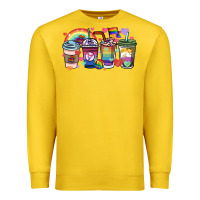 Lemon lgbtq coffee cups Premium Sweatshirt - HowdyJamesFarm