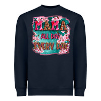 Navy mama all day everyday Heavyweight Sweatshirt - LillyAllenDesigns