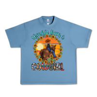 Pebble Blue shoulda been a cowgirl Urban Heavy Tee - MaliasSmallBusiness